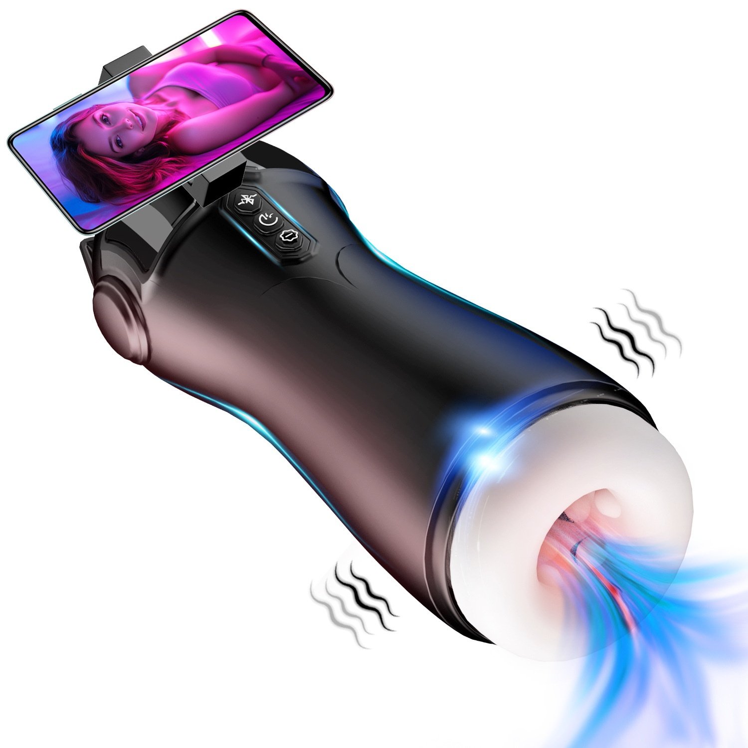 Bluetooth Hands-Free Sucking Masturbator - Sexora Toys