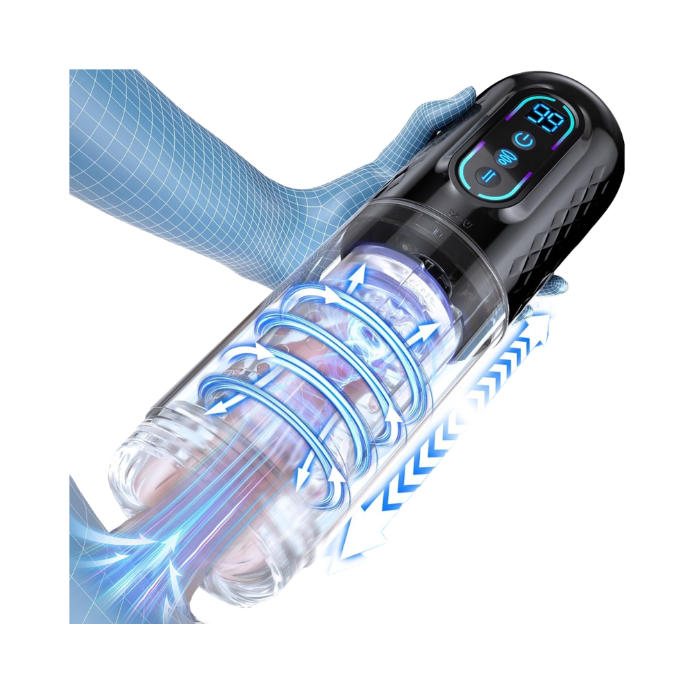 Telescopic Rotating Masturbator - Sexora Toys