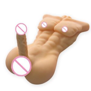 Half Body Realistic Male Torso Masturbator for Women