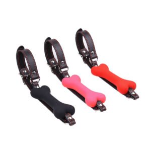 Silicone Dog Bone Mouth Gag for BDSM Play