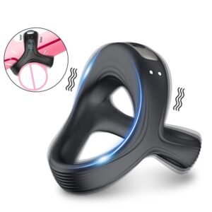 Vibrating Penis Cage Cock Ring with 10 Vibration Modes
