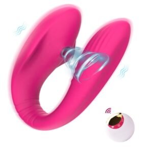 Remote Control 2-in-1 Clit Sucking and G-Spot Vibrator for Couples