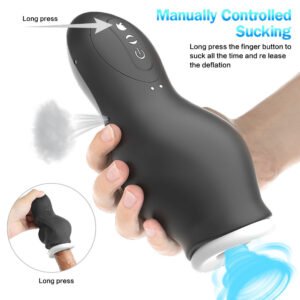 Vibrating and Sucking Male Masturbator Cup