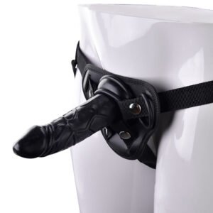 Black Strap-On Dildo for BDSM Couples Play