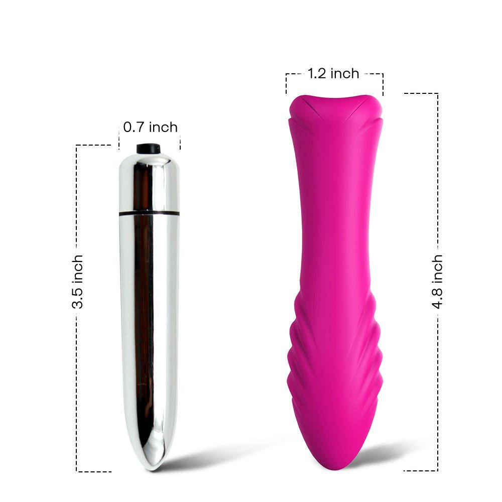 Flexible Silicone Bullet Vibrator for Nipple, Clitoral and Anal Stimulation