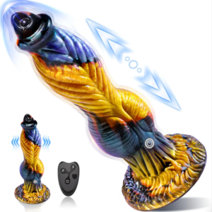 Thrusting Fantasy Knot Dildo with Remote Control Vibration