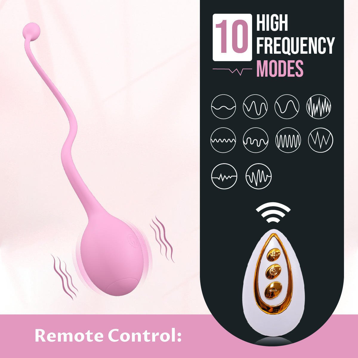 Wearable App-Controlled Vibrating Anal Egg with 10 Frequency Modes