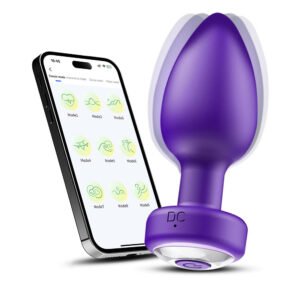 App-Controlled Discreet Anal Plug with 9 Modes and Real Touch Feel