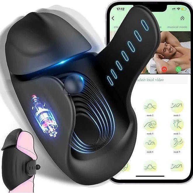 Bobee TPE App-powered Male Penis Vibration Massager Electric Masturbator Cup-style Sex Toy Guangdong Cross-border Drop Shipping