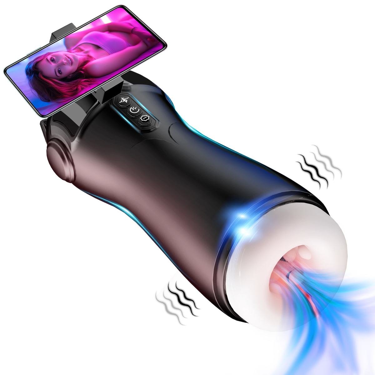 Bluetooth Voice-Controlled Automatic Sucking and Vibrating Masturbator