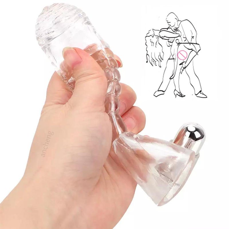 Vibrating Penis Condom with Clitoral Stimulator - Reusable Delay Sleeve for Men