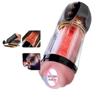 Automatic Heating Suction Masturbator with 10 Vibration Modes