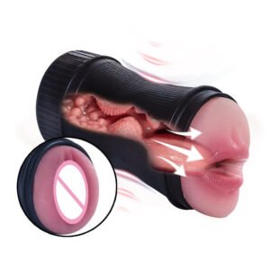 Deep-Throat Aircraft Cup Male Masturbator for Enhanced Sucking Sensation