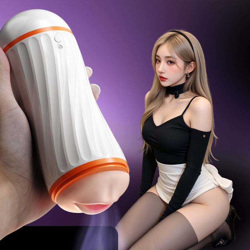 Hot Selling Male Masturbation Toy 2-in-1 Waterproof ABS+TPR Material Realistic Waterproof Male Masturbation Toy