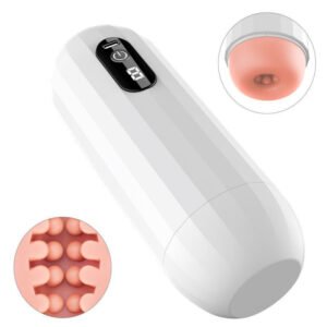 Automatic Vibrating Clamping Masturbator with Voice Function