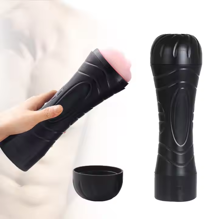 Battery-Powered Vibrating Masturbator with 7 Rotational Modes