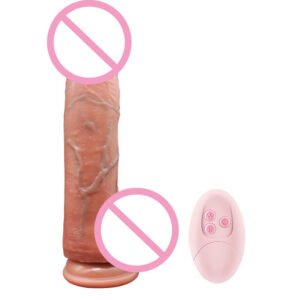 Heating Thrusting Silicone Dildo with Remote Control