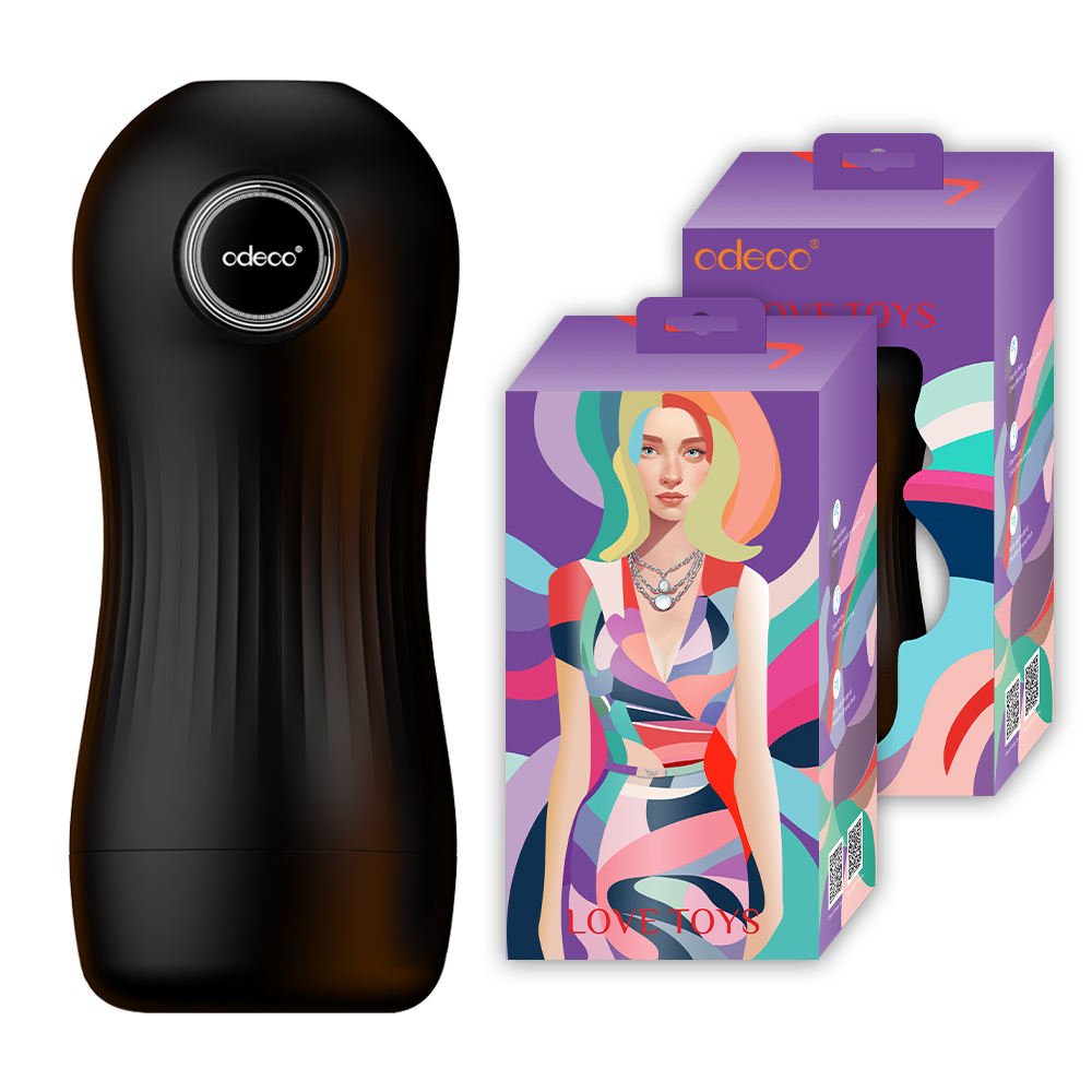 Manual Pressure-Control Masturbation Cup with Realistic Texture
