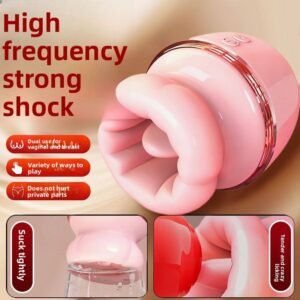 Lip-Sucking Tongue-Licking Vibrator with 4-Frequency Suction