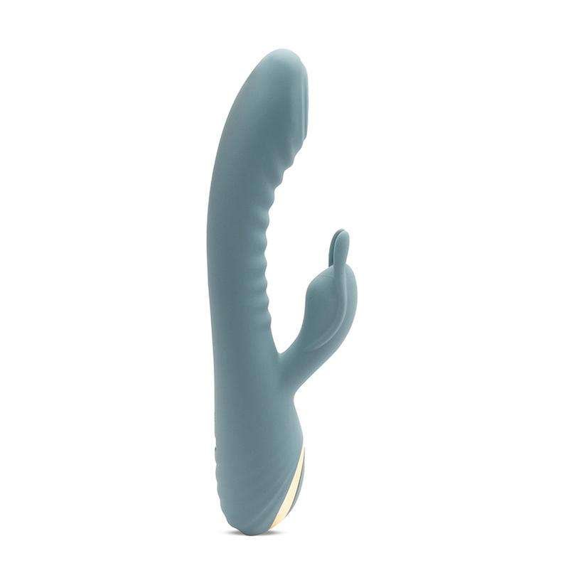 Wosilicone Rabbit Vibrator with Clitoral and Nipple Stimulation
