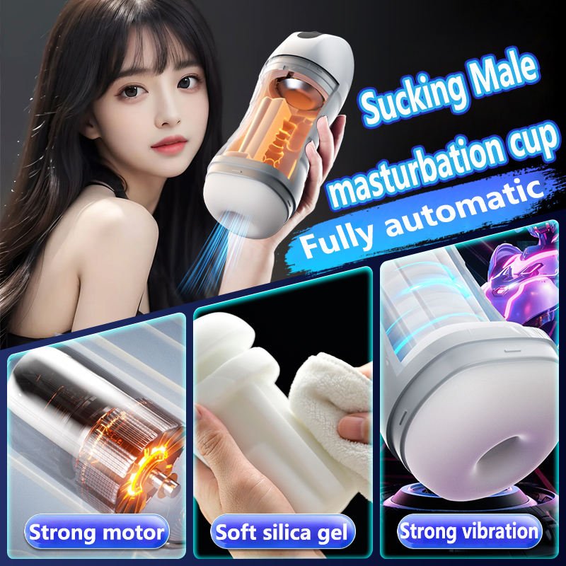 Automatic Thrusting and Sucking Masturbator with Vibration