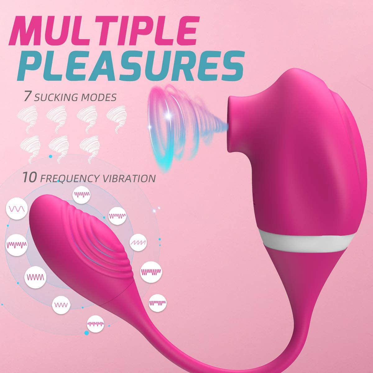 Double-Head Sucking Vibrator for Women