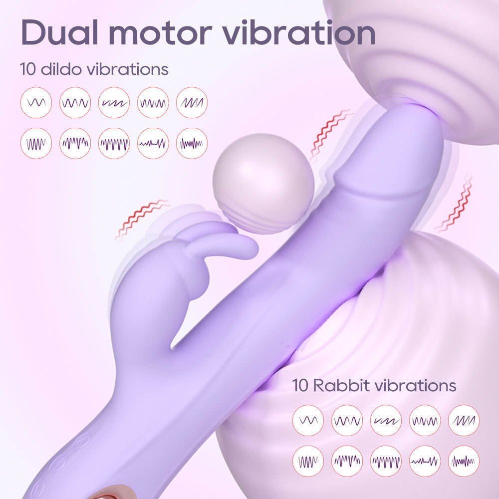 Automatic Thrusting Peristaltic Beads Dildo for Women