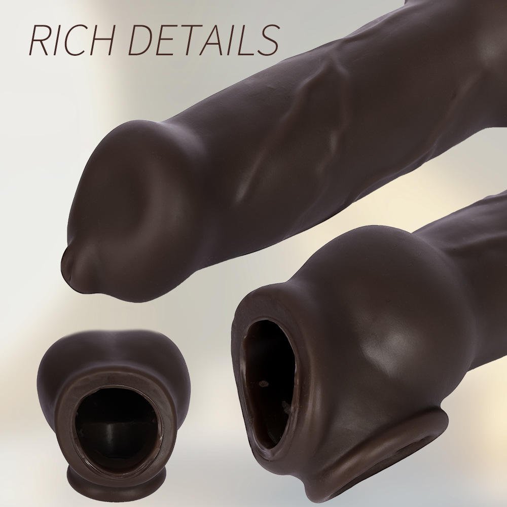 Textured Extension Sleeve for Length, Girth, and Delay