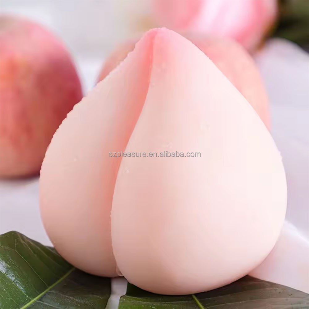 Peach-Shaped Mini Masturbator with Realistic Texture