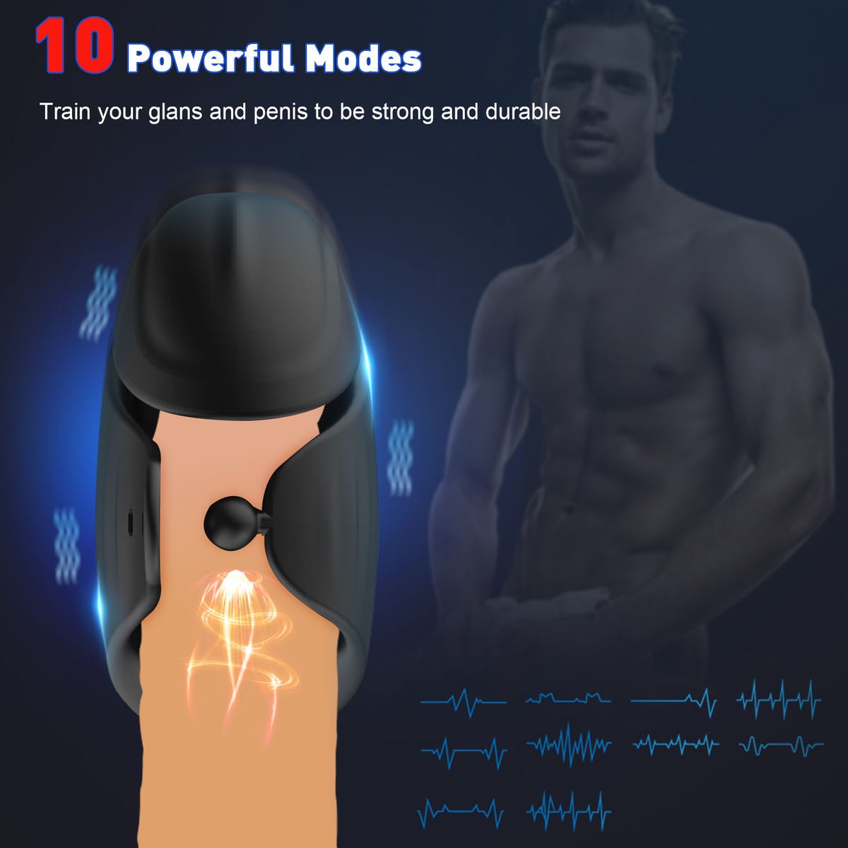 Vibrating Silicone Prostate Massager for Men