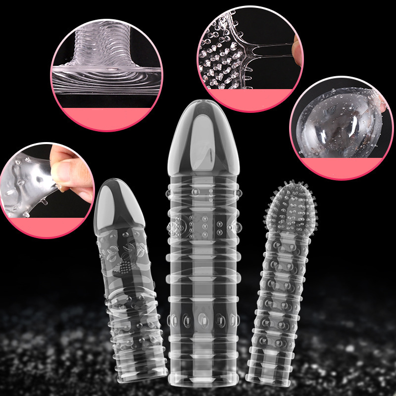 14-Type Transparent Crystal Spike Condom Sleeve - Reusable Male Delay Stimulator - Image 20