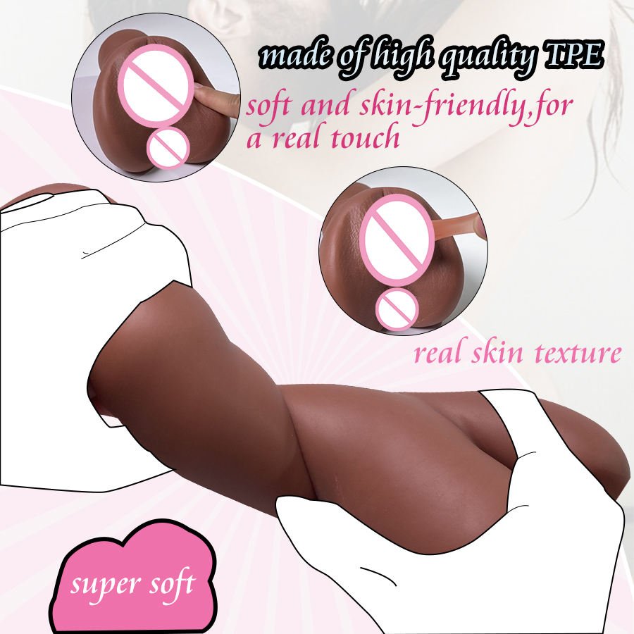 3D Textured Double-Hole Vagina and Anal Stroker