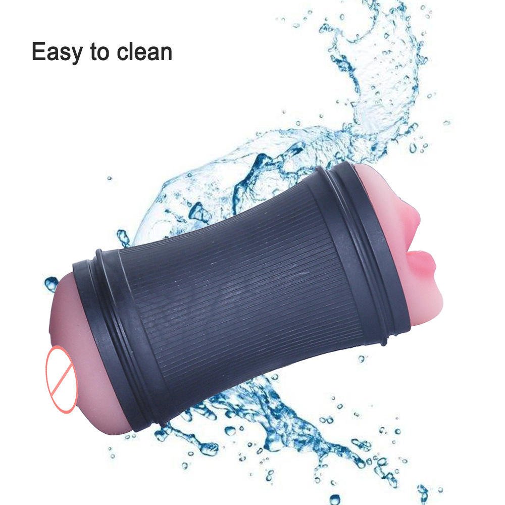 Portable 2 in 1 Pocket Pussies for Men Male Masturbators Realistic Pocket Pussies Cup Masturbator Easy to Clean