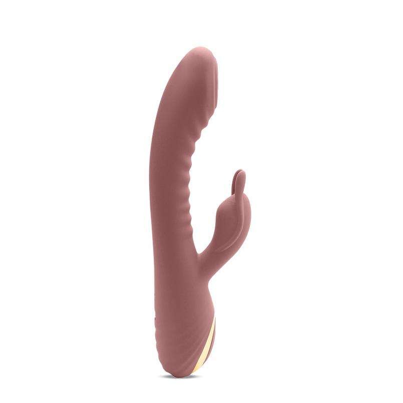 Wosilicone Rabbit Vibrator with Clitoral and Nipple Stimulation