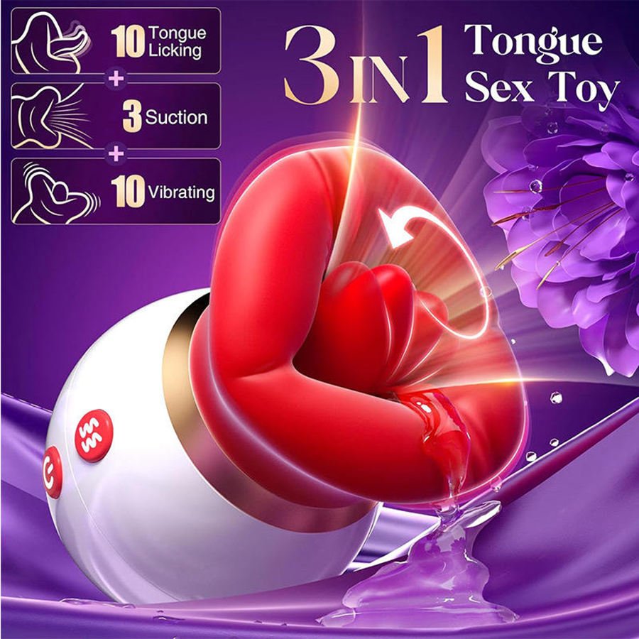 Charge 3-in-1 Big Mouth Oral Sucking and Licking Vibrator
