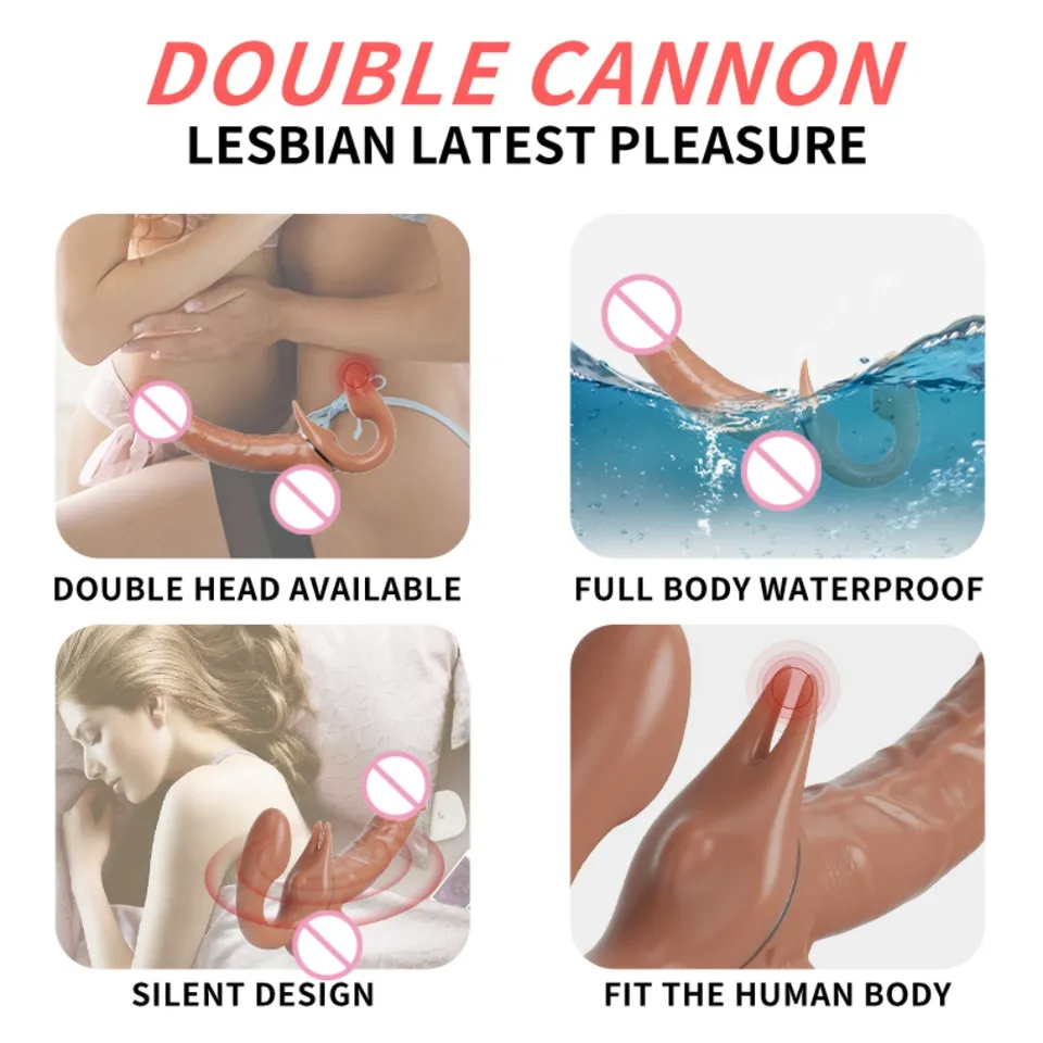 Strapless Wearable Pegging Dildo with Thrusting Vibration