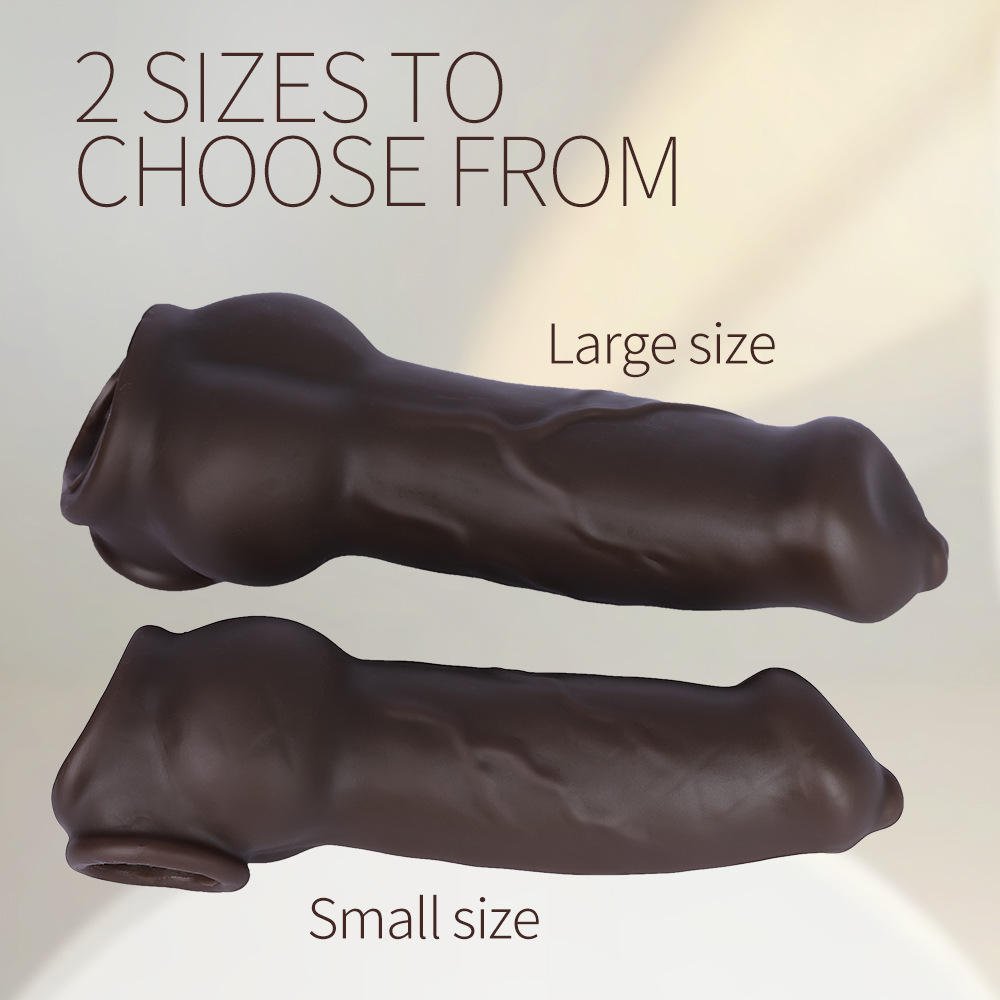 Textured Extension Sleeve for Length, Girth, and Delay