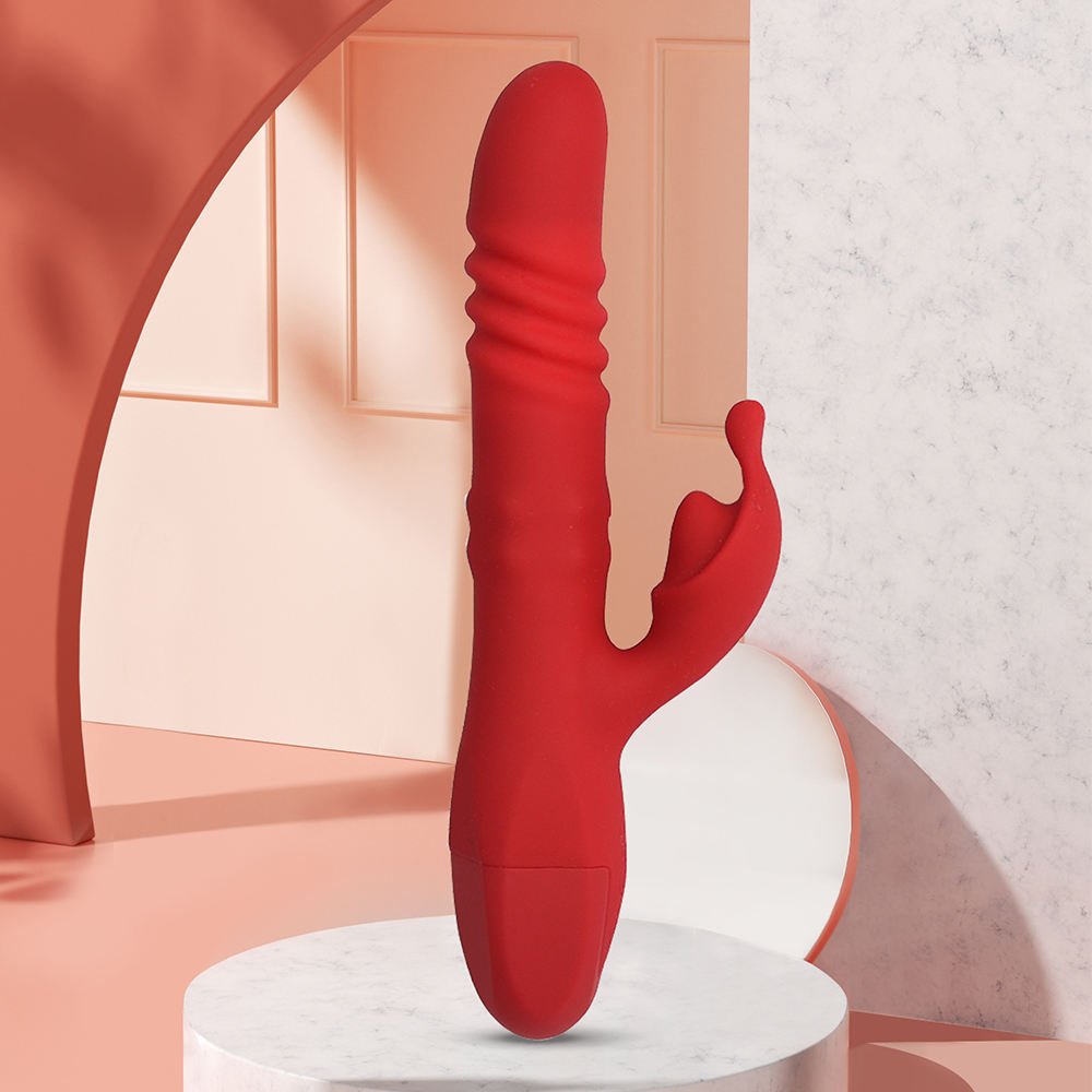 Rotating Thrusting G-Spot Vibrator with Telescopic Beads