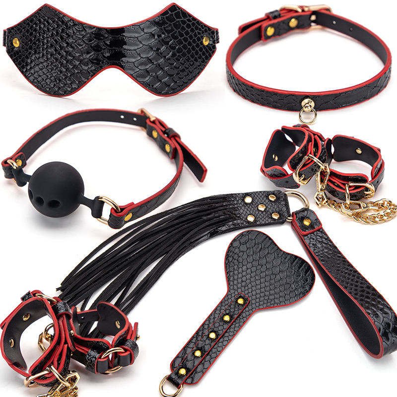 7-Piece BDSM Bondage Kit with Suitcase
