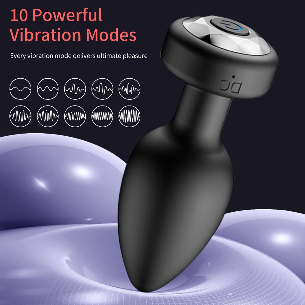 App-Controlled Discreet Anal Plug with 9 Modes and Real Touch Feel