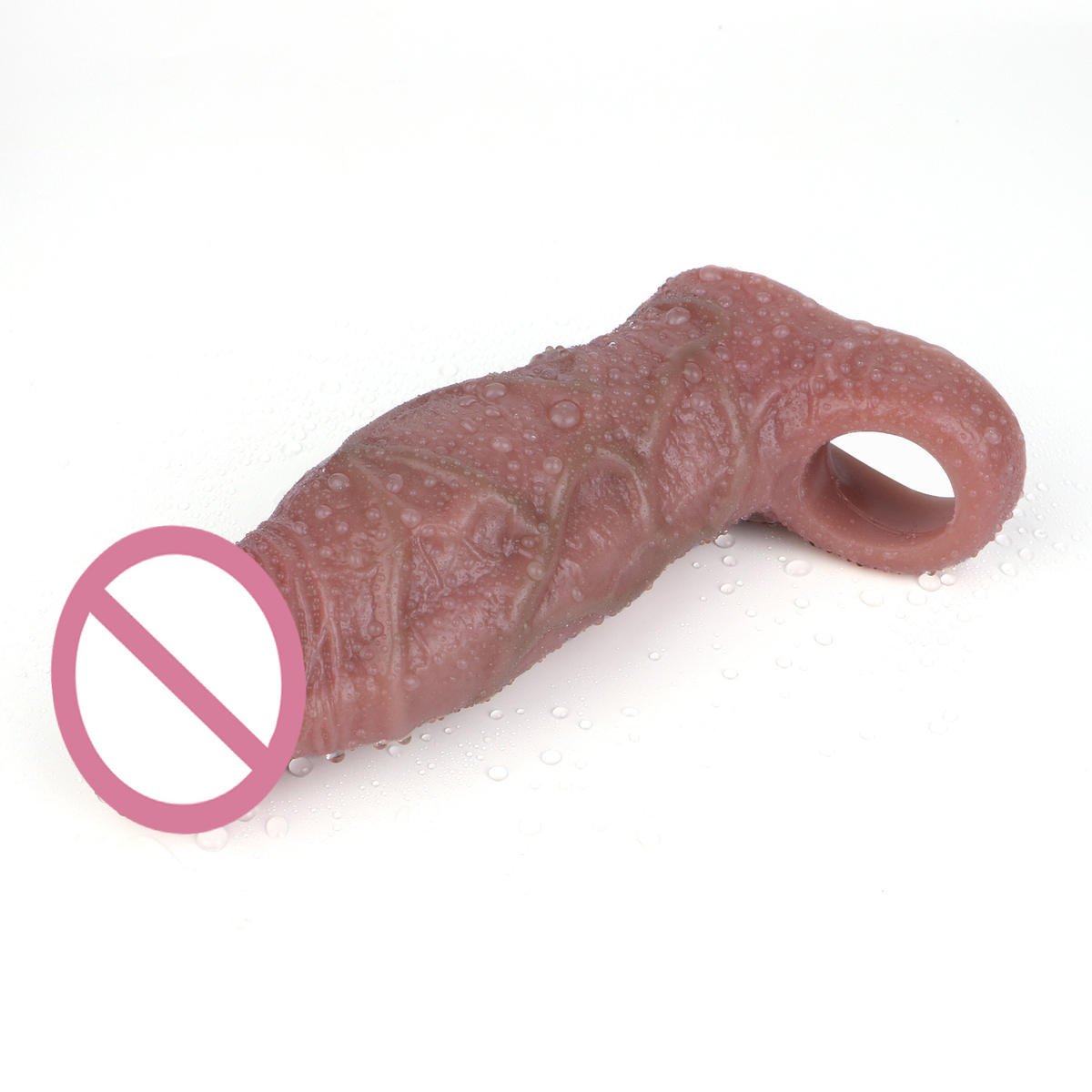 Luxury Wolf Teeth Crystal Penis Sleeve Set - Waterproof Delay Sleeve for Men - Image 3