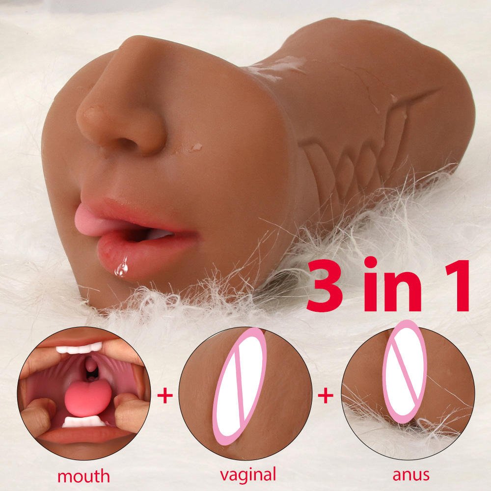 3-in-1 Realistic Pocket Pussy and Oral Masturbator