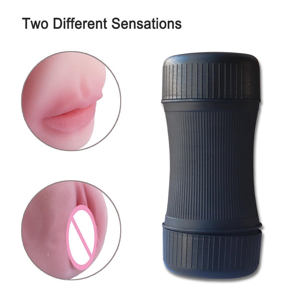 Portable 2 in 1 Pocket Pussies for Men Male Masturbators Realistic Pocket Pussies Cup Masturbator Easy to Clean
