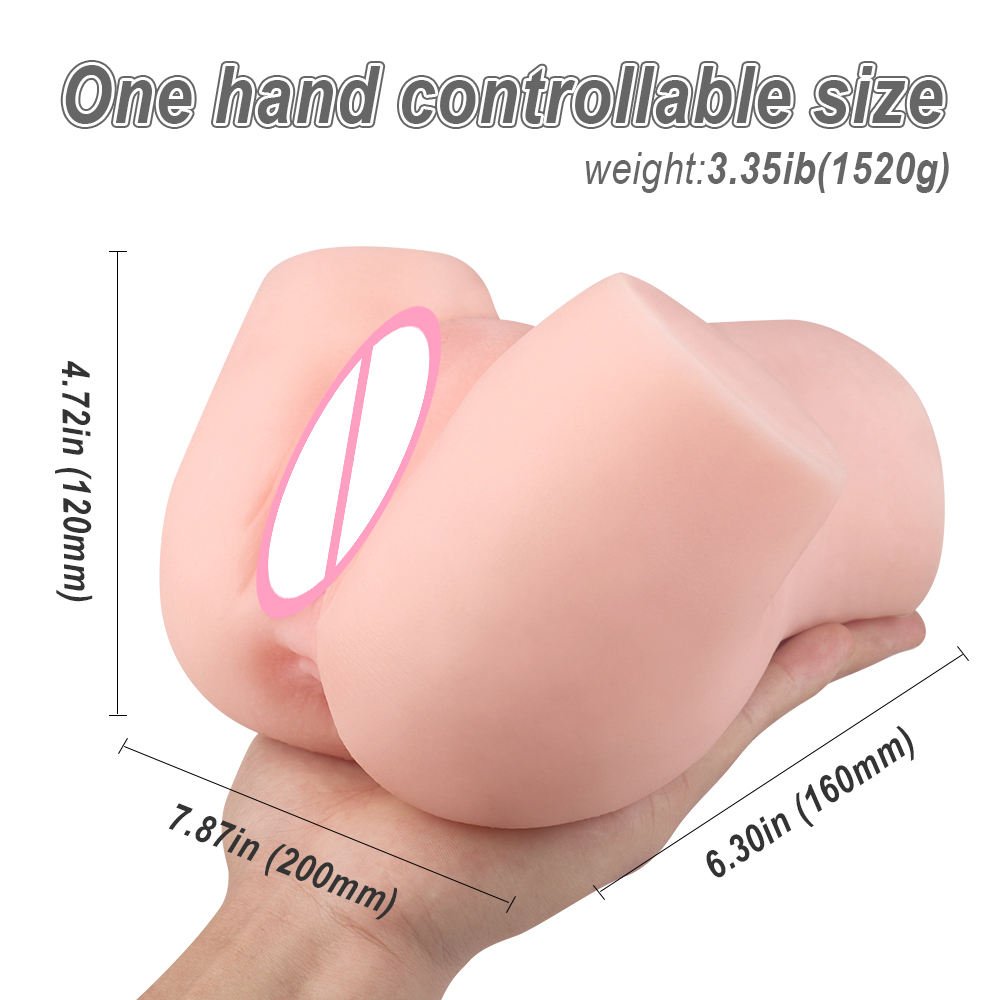 Double-Channel Mini Silicone Masturbator with Lifelike Curves