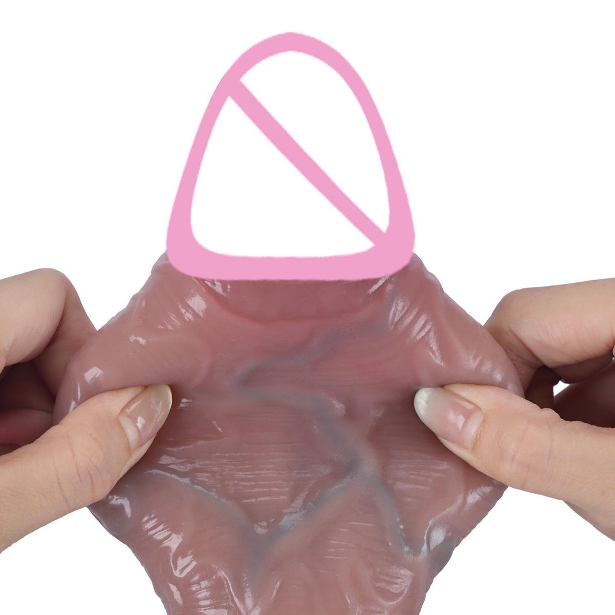 Realistic Liquid Silicone Vibrating Dildo for Women