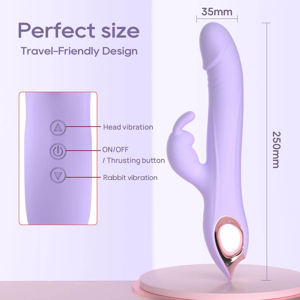 Automatic Thrusting Peristaltic Beads Dildo for Women