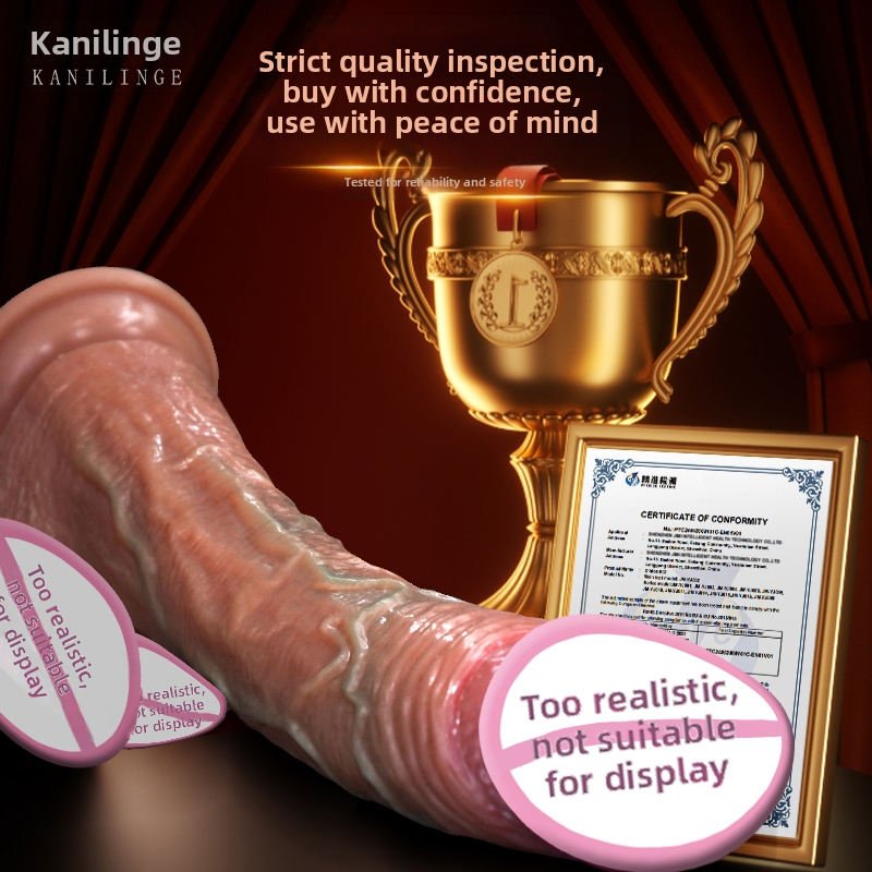 Automatic Telescopic Thrusting Silicone Dildo for Women