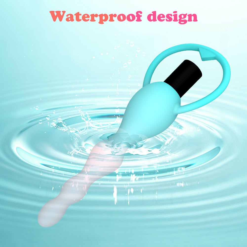 Flexible Silicone Anal Butt Plug Vibrator with 10 Frequencies