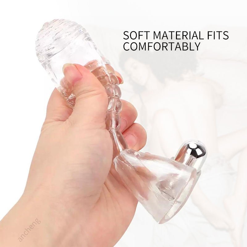Vibrating Penis Condom with Clitoral Stimulator - Reusable Delay Sleeve for Men - Image 4