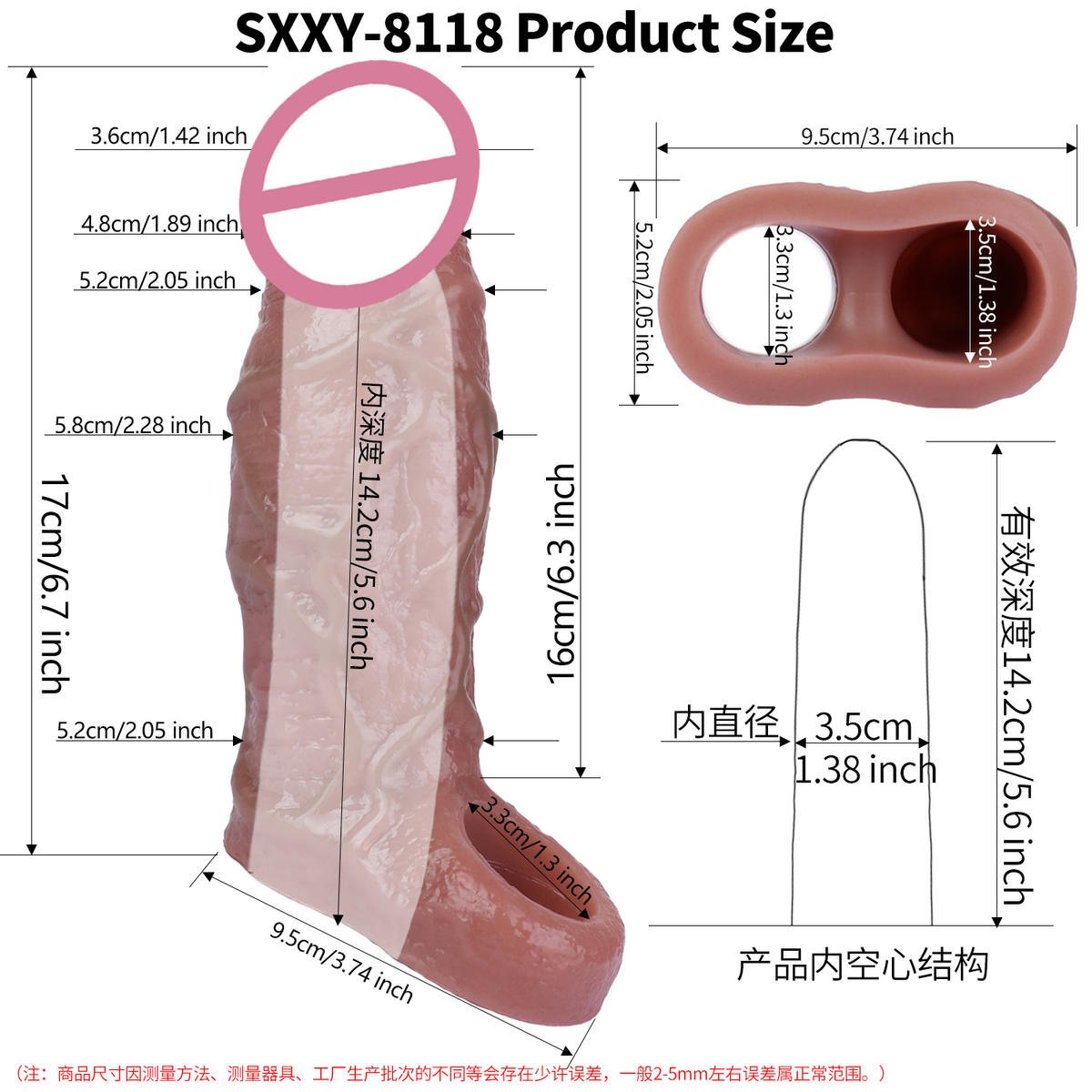 Luxury Wolf Teeth Crystal Penis Sleeve Set - Waterproof Delay Sleeve for Men - Image 4